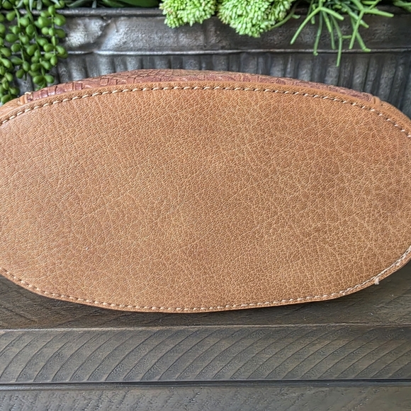 Anthropologie Tobacco Mini Bag With Textured Detailing-Crossbody Strap - Picture 4 of 10